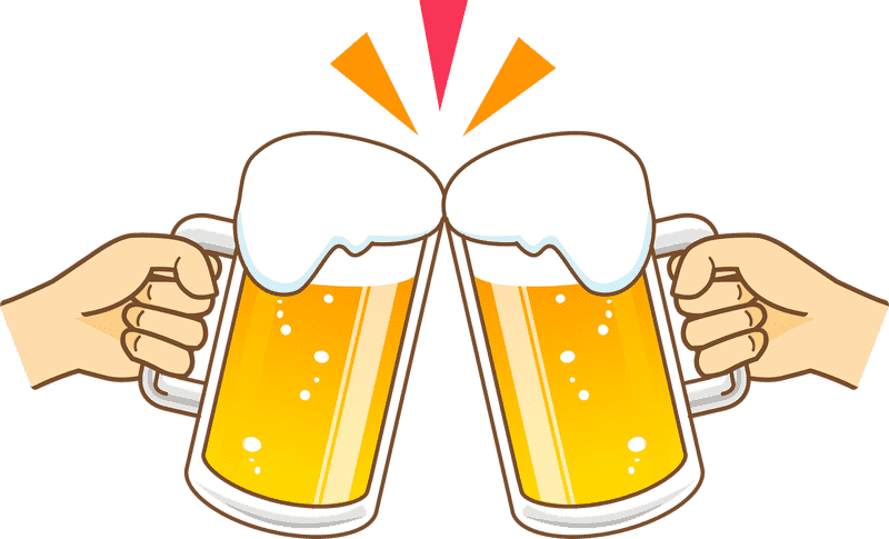 Cheers with Refreshing Beer Glasses! PNG