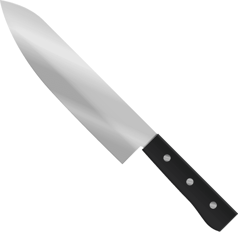 Sleek Modern Knife Block Design PNG