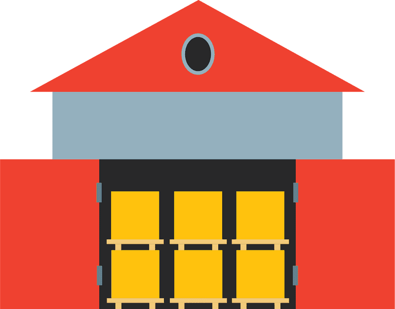 Efficient Warehouse Storage Solutions PNG