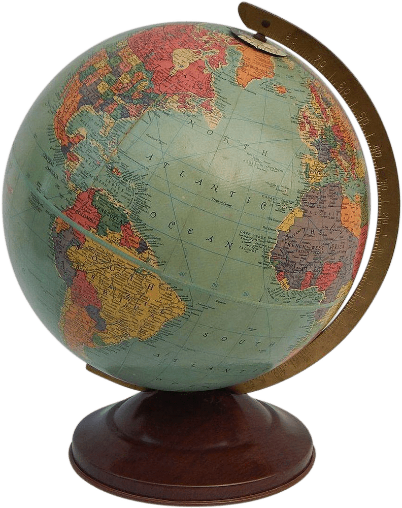 Worldly Discoveries The Globe of Continents PNG
