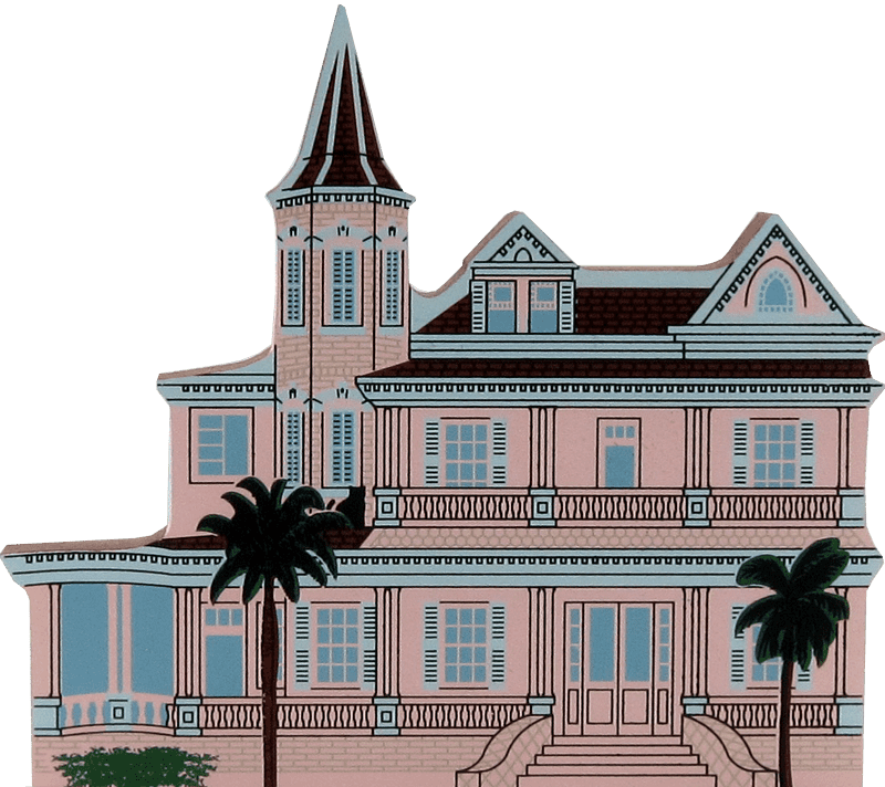 Charming Vintage Victorian House Design PNG