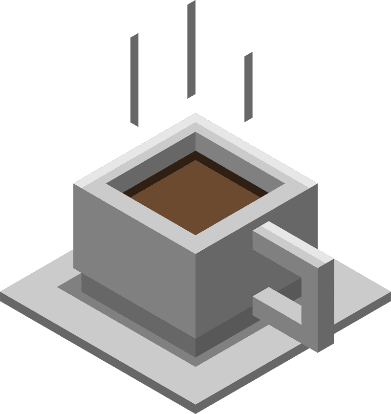 Steaming Cup of Rich Coffee Beans PNG