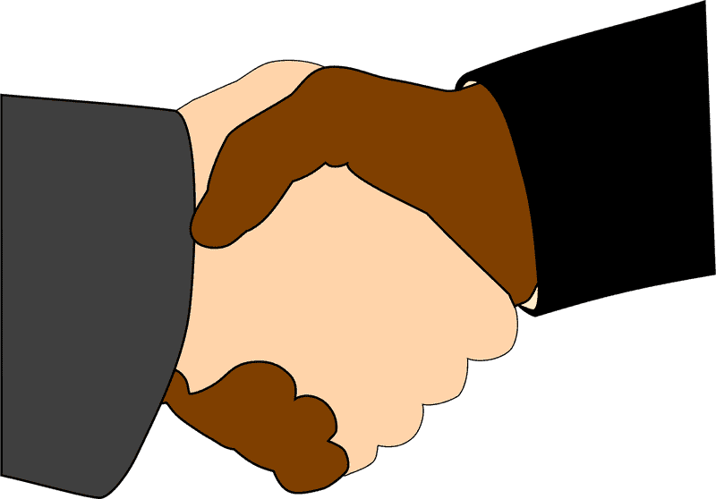 Symbolic Handshake of Unity and Agreement PNG