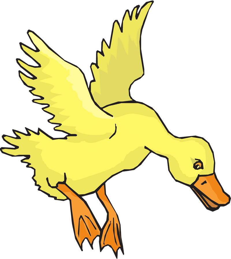 Adventurous Rubber Duck in Flight PNG