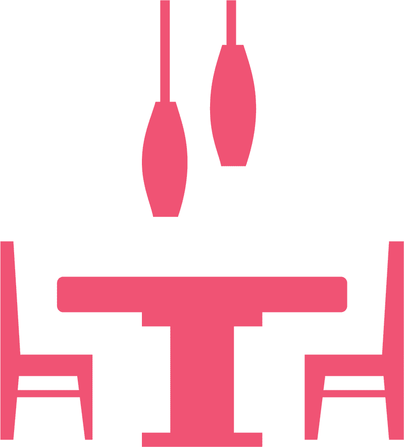 Cozy Hospital Room Dining Area PNG