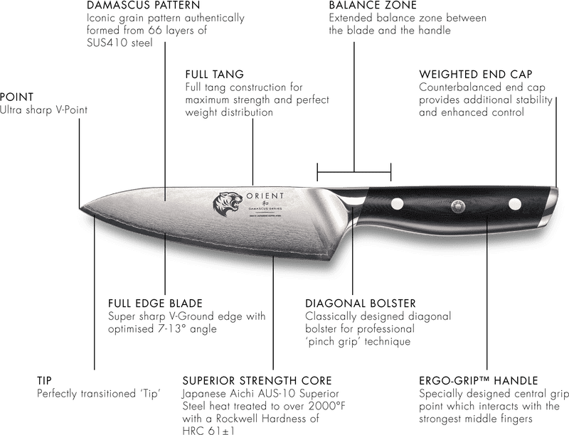 Elegant Knife Block with Professional Chef's Knife PNG