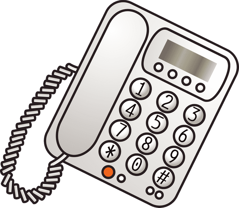 Classic Charm of a Retro Telephone PNG