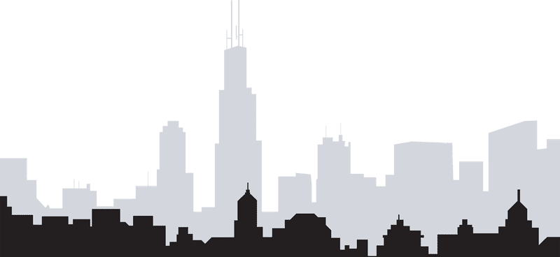 Elegant City Skyline at Dusk PNG