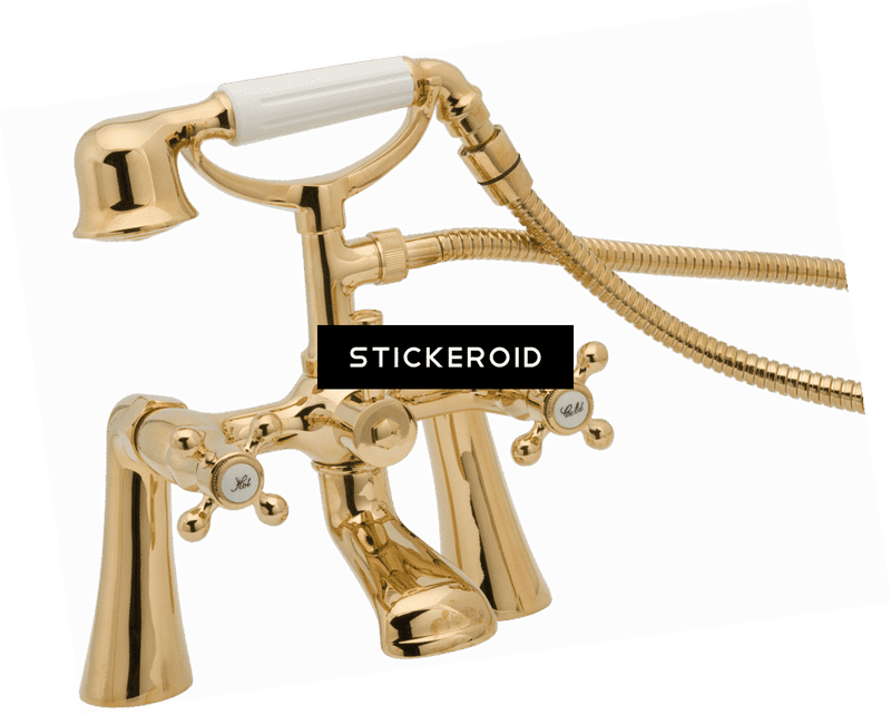 Elegant Bathroom Faucet with Retro Design PNG