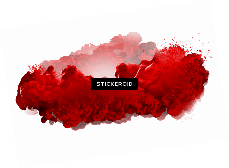 Fiery Red Smoke Explosion PNG