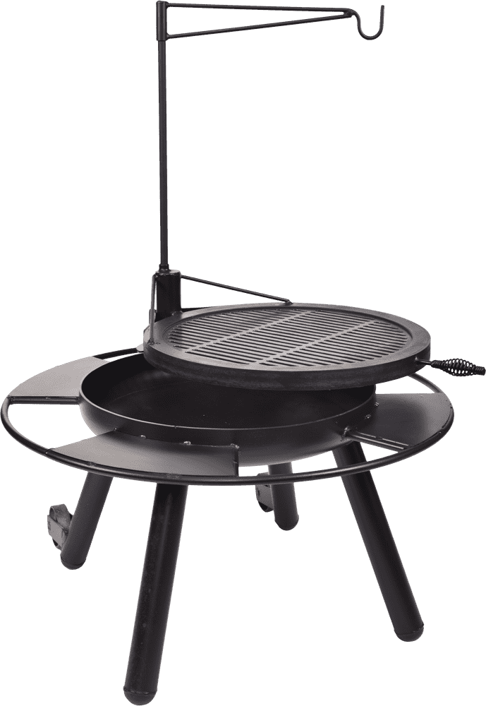 Versatile Outdoor Barbecue Grill with Adjustable Rack PNG