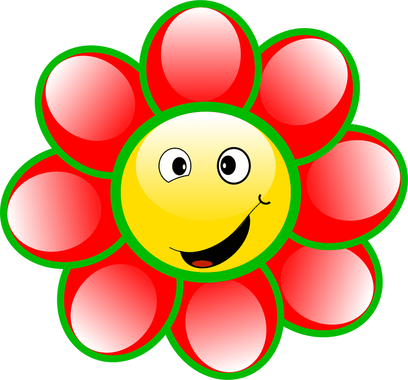 Smiley Flower of Happiness PNG