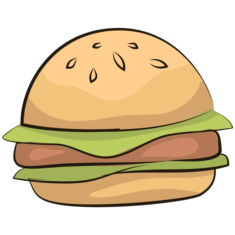 Deliciously Simple Veggie Burger Delight PNG