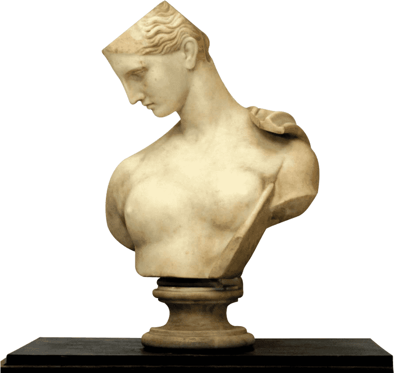 Ethereal Grace Marble Statue of Classical Beauty PNG