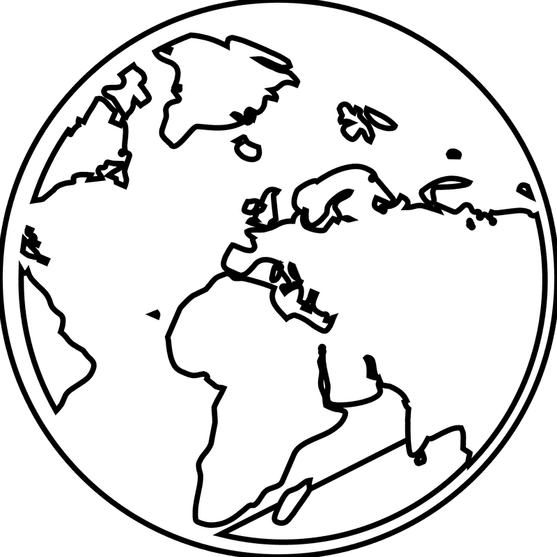 Earth A Canvas of Continents and Oceans PNG