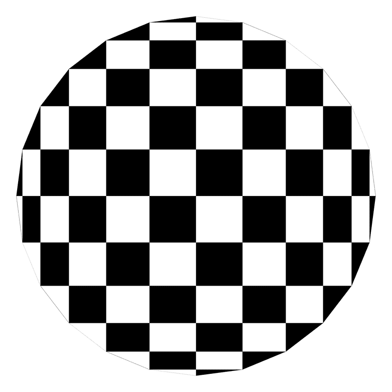Circular Chessboard Design Variation PNG