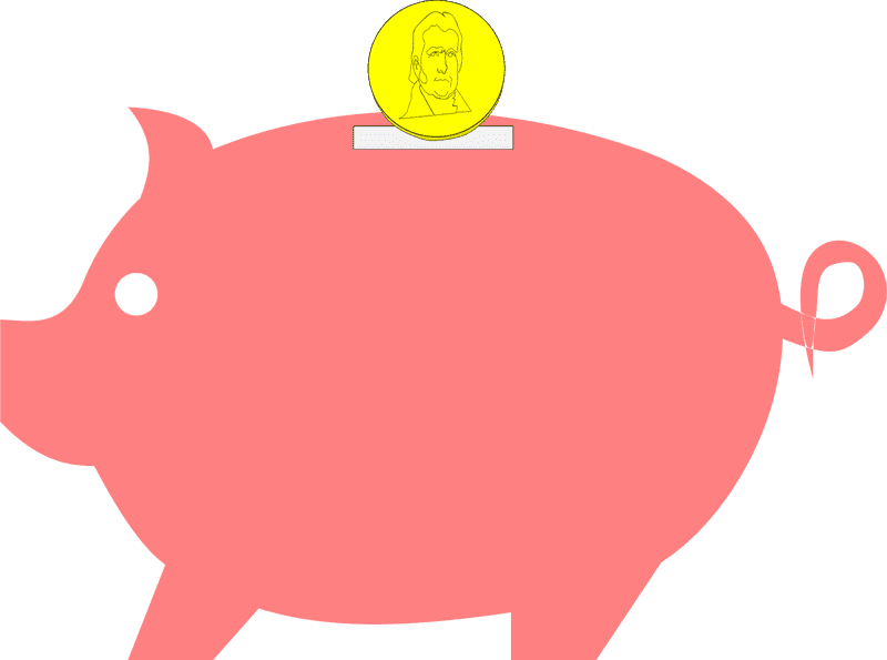Piggy Bank Savings for Future Dreams PNG