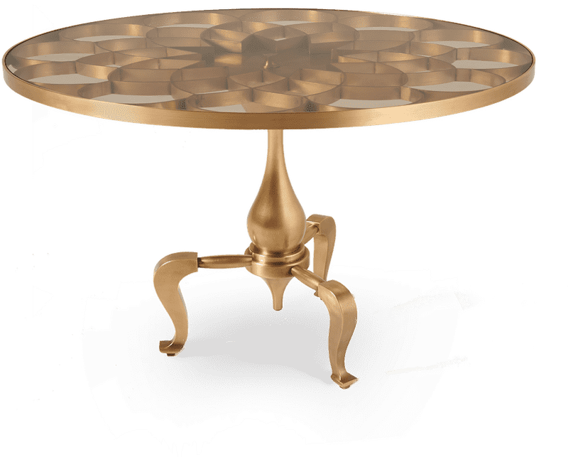 Elegant Gold Table Lamp with Intricate Design PNG