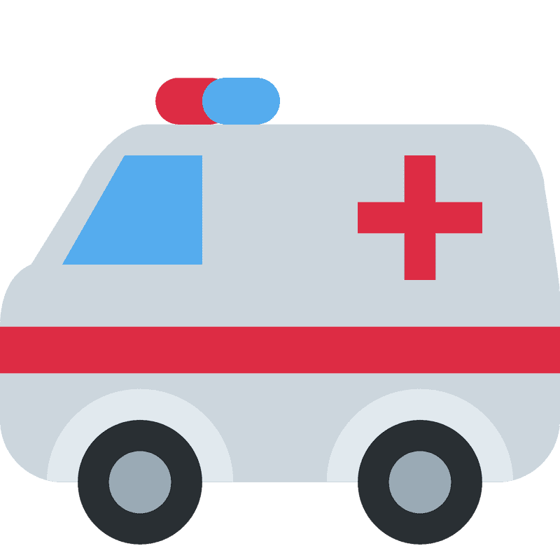 Emergency Response Ambulance for Medical Aid PNG