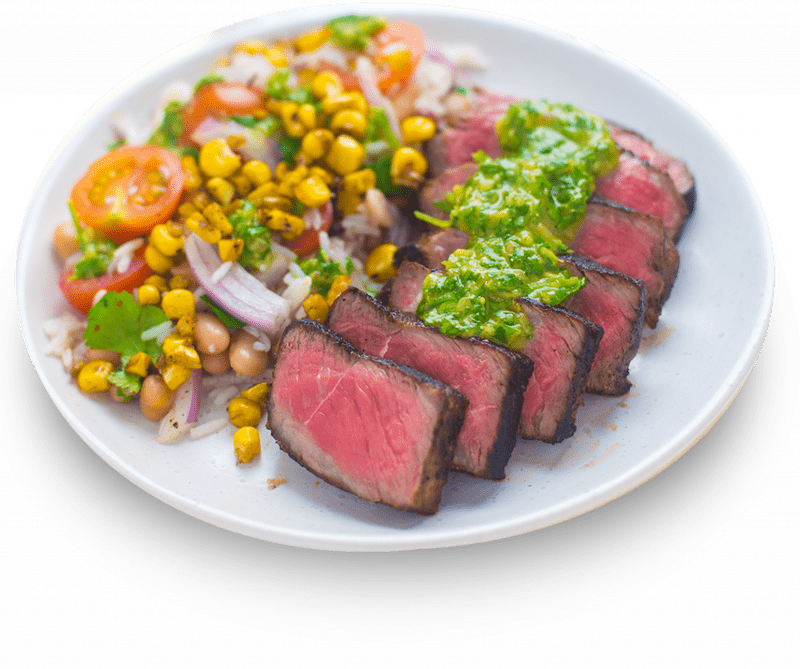 Quinoa Salad with Grilled Steak and Fresh Veggies PNG