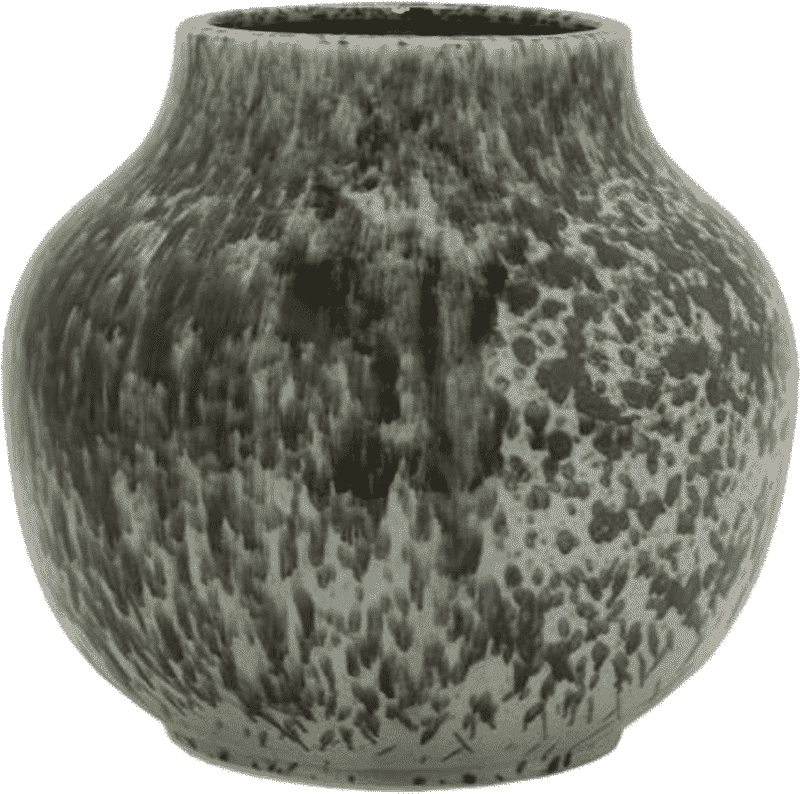 Textured Grey Artistic Vase PNG