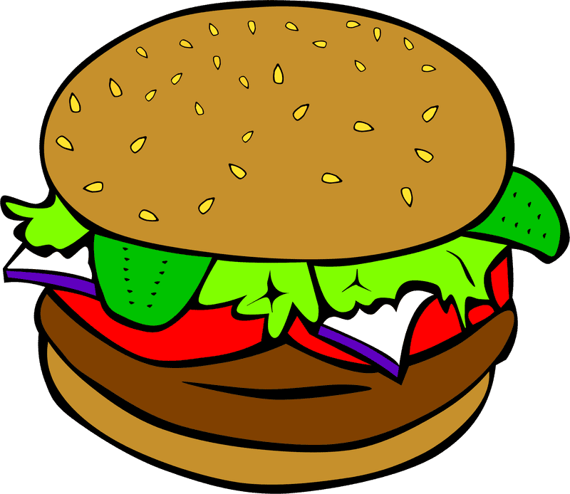 Delicious Food The Ultimate Burger Delight PNG