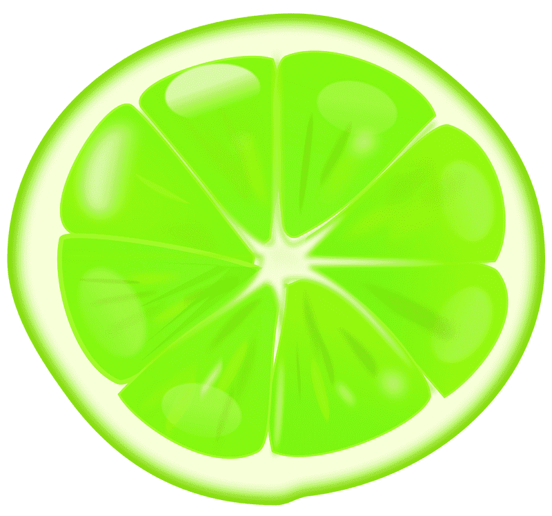 Radiant Citrus Slice Delight PNG