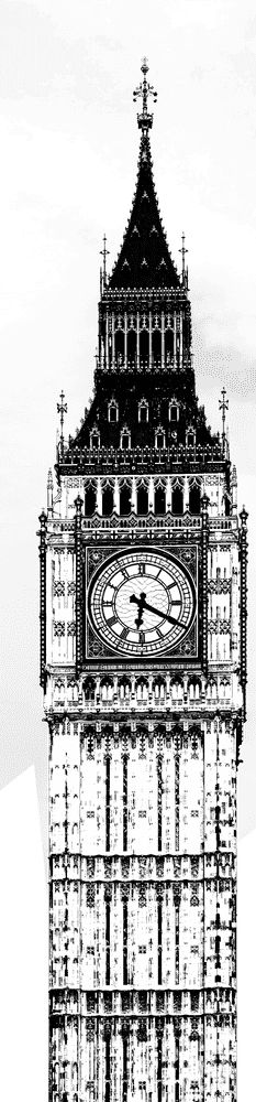 Cell Tower Inspired by Iconic Clock Tower Design PNG