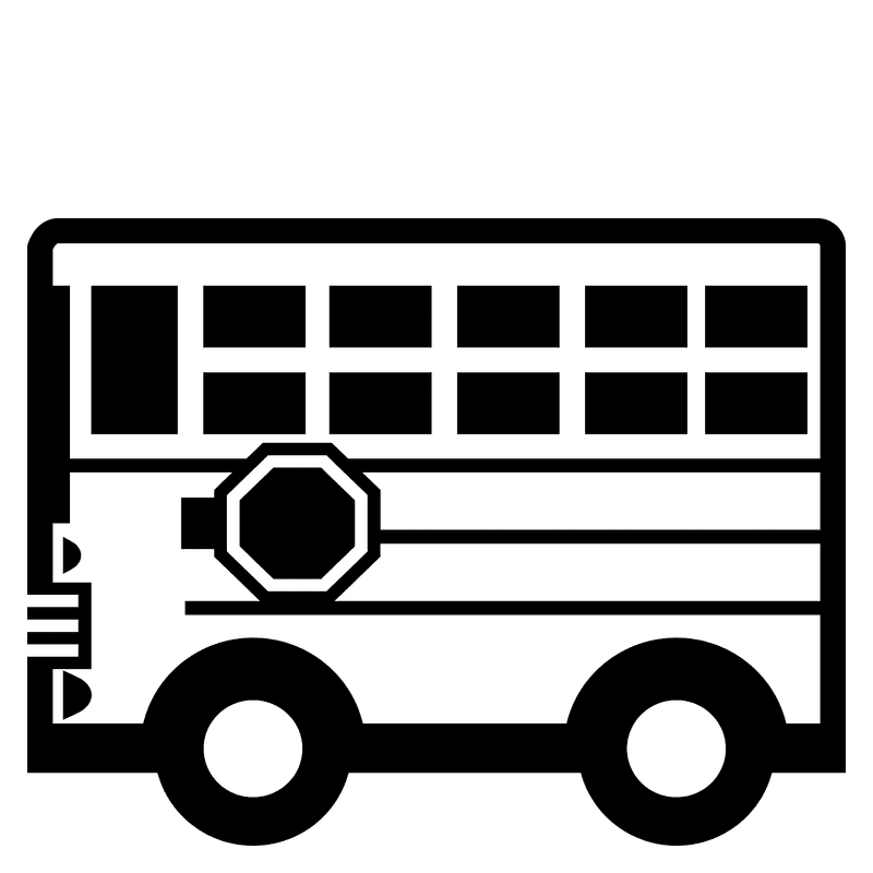 School Bus Adventure on the Road PNG