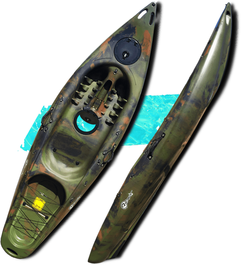 Camouflage Kayak for Stealthy Adventures PNG