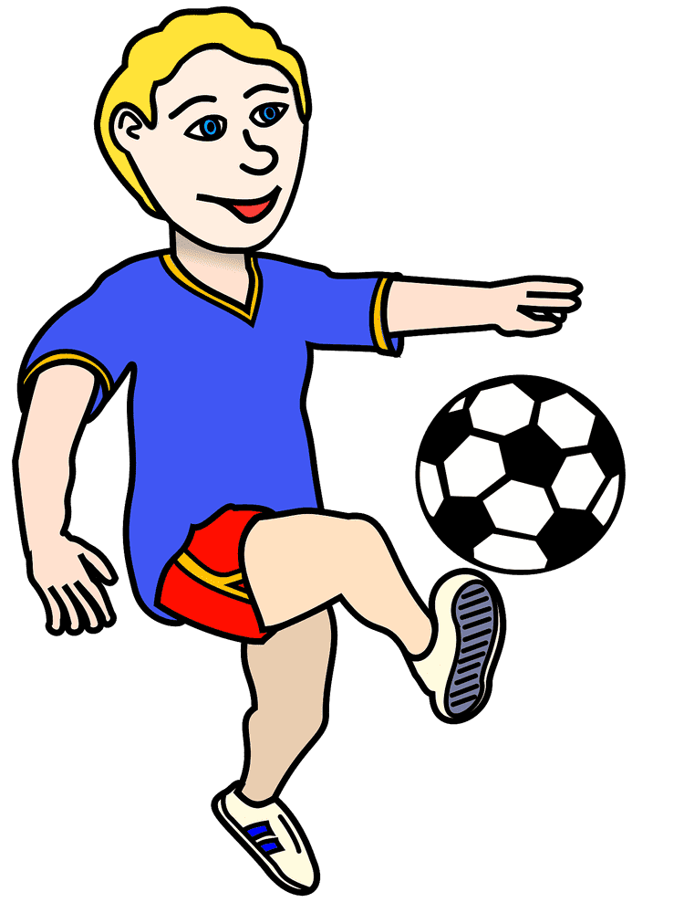 Young Soccer Player in Action PNG