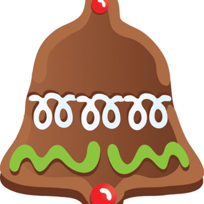 Fun Fortune Cookie Celebration Bell PNG