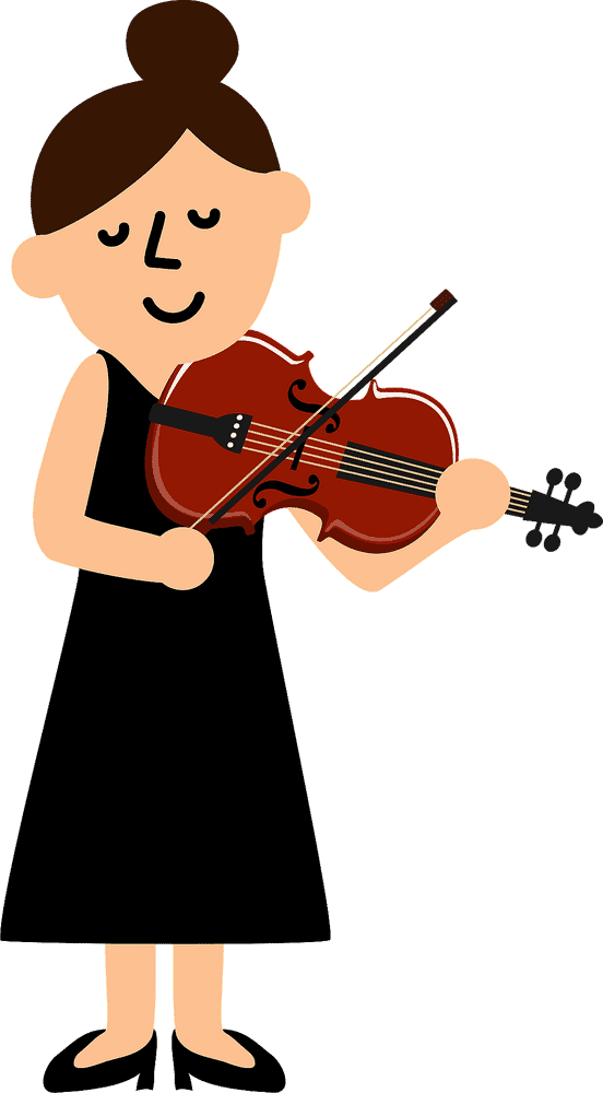 Joyful Melodies of a Violinist PNG