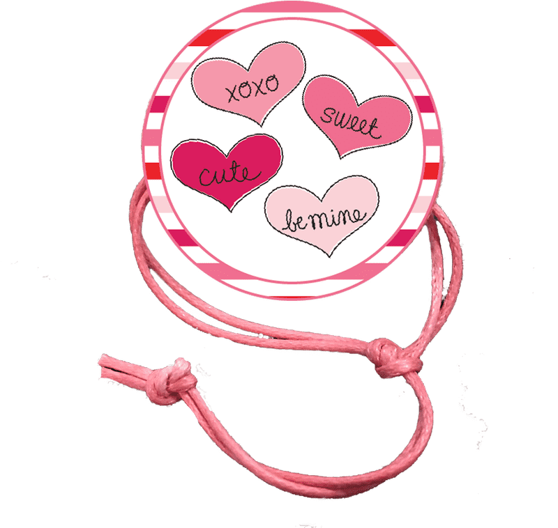 Sweetheart Themed Napkin Holder with Love Hearts PNG