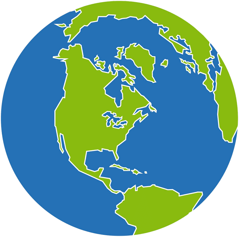 Earth A Vibrant Blue and Green Planet PNG