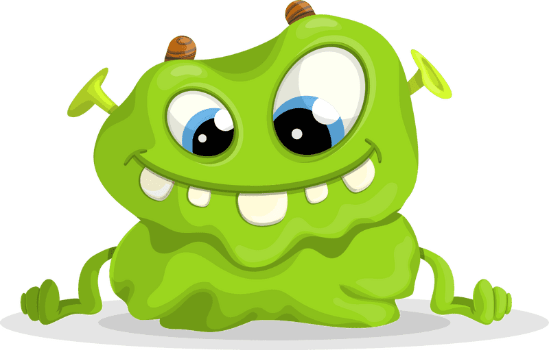 Green Card Monster A Quirky Immigration Buddy PNG