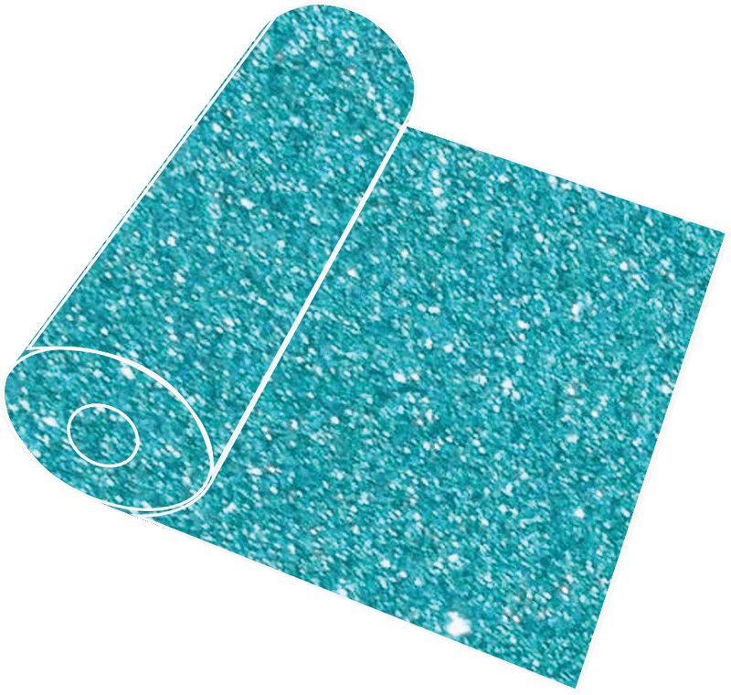 Sparkling Aqua Glitter Roll for Crafting Delight PNG