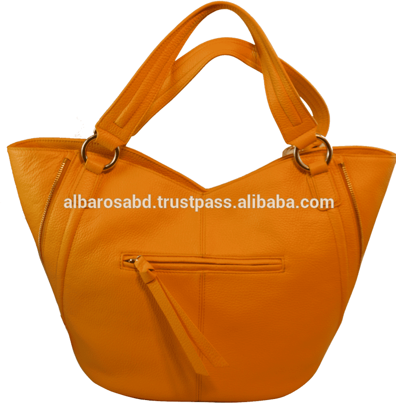 Vibrant Yellow Fashion Statement Bag PNG
