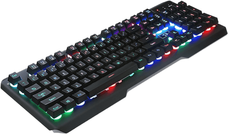Glowing Gaming Keyboard for Ultimate Performance PNG