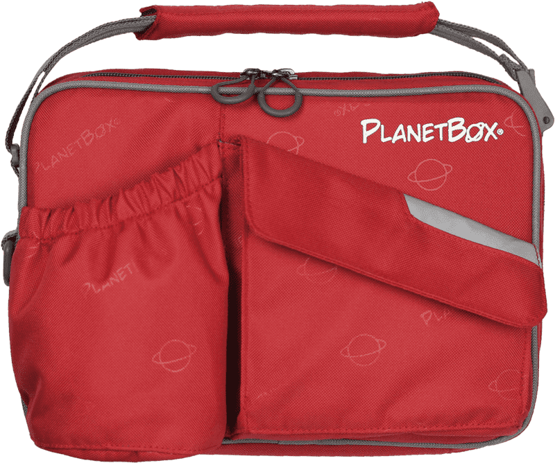 Durable Red Messenger Bag with Side Pocket PNG
