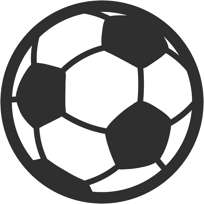 Classic Soccer Match Ball Design PNG