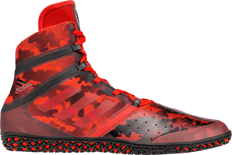 Red Camo Performance Basketball Shoe PNG