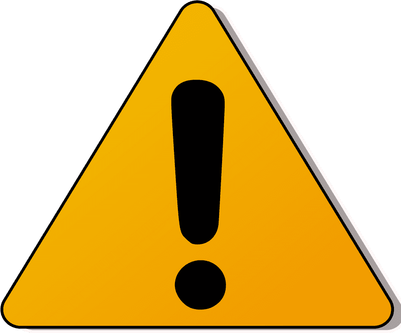 Warning Sign Caution Ahead for Safety PNG