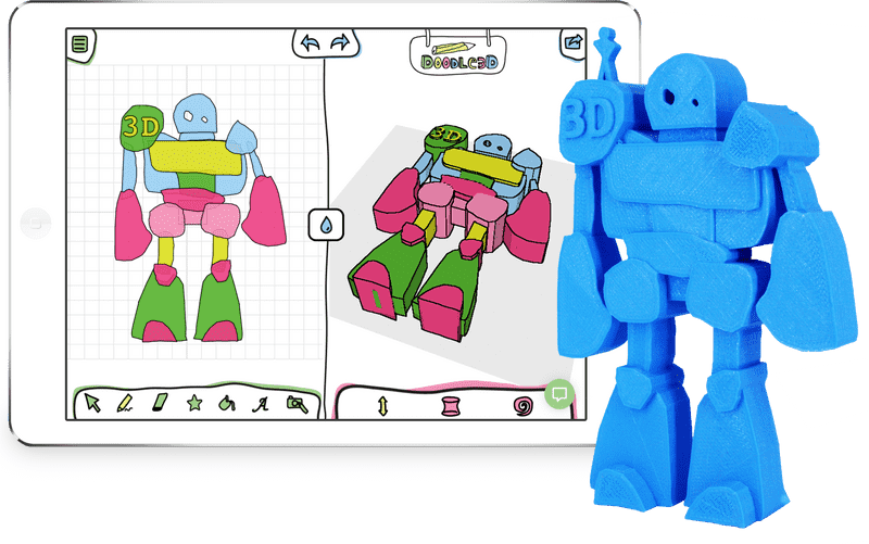 Industrial Robot Design and 3D Printing Showcase PNG