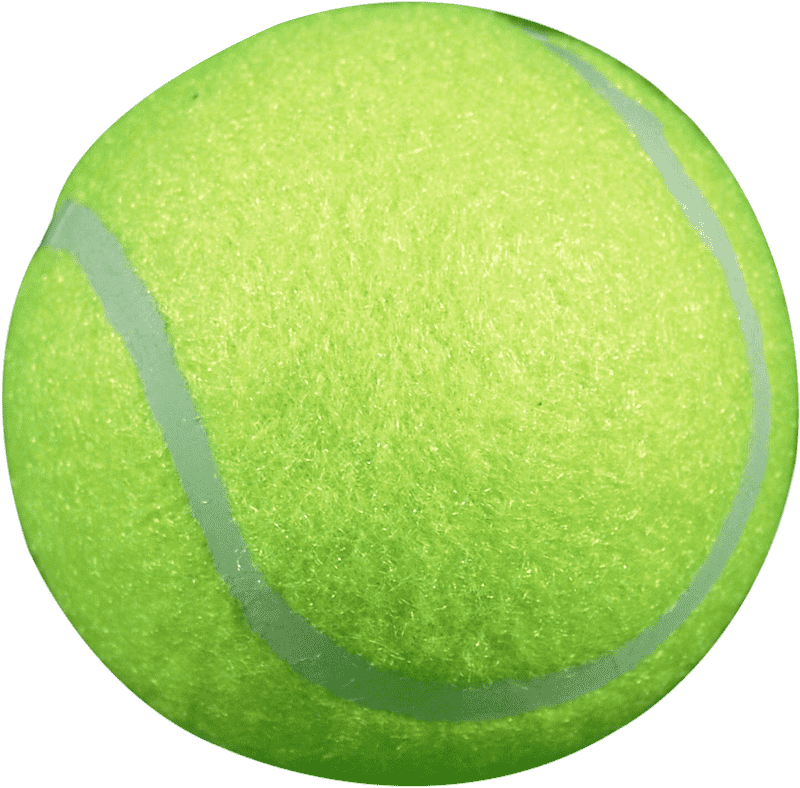 Vibrant Tennis Ball Ready for Play PNG