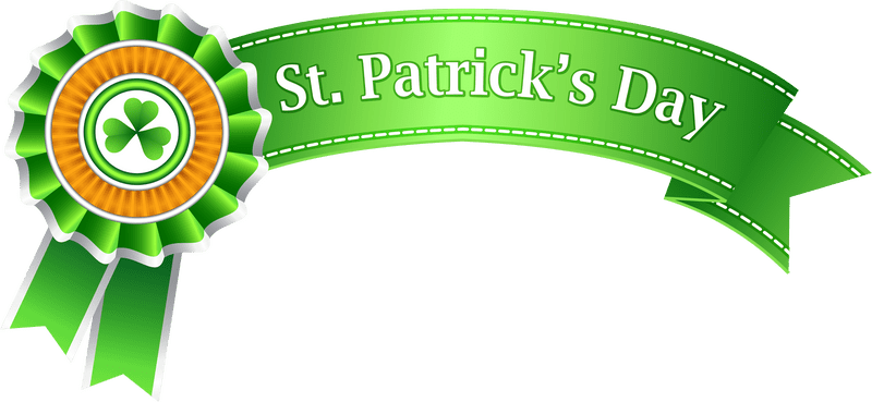 St Patrick's Day Celebration Banner PNG