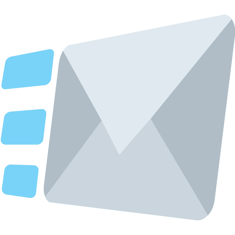 Modern Envelope Mail Design Concept PNG