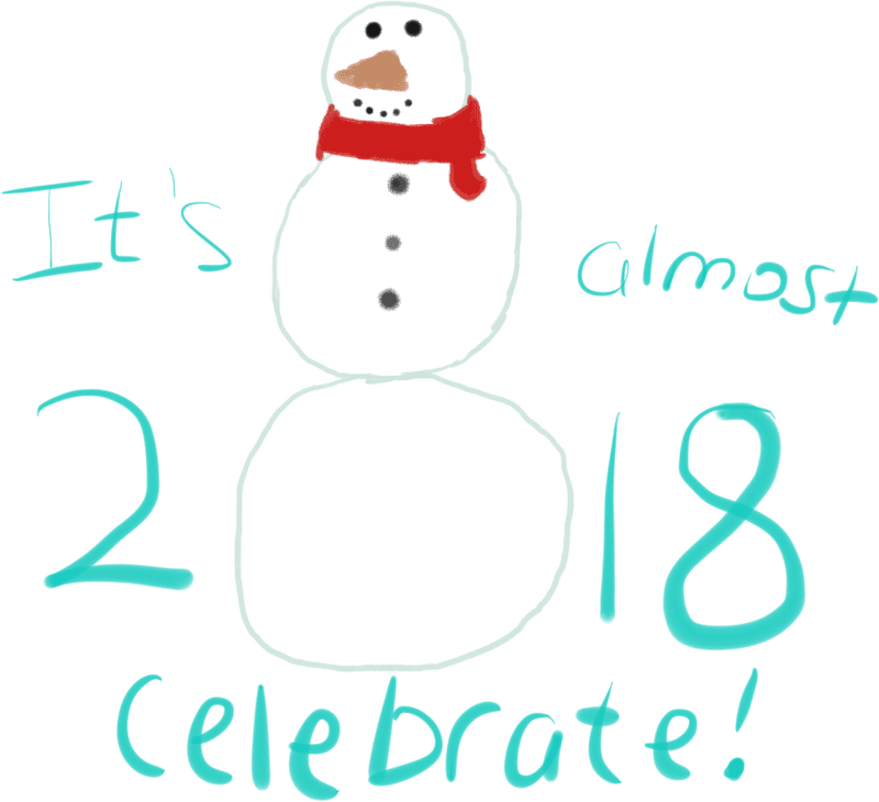 Snowman Welcoming 2018 Celebration PNG