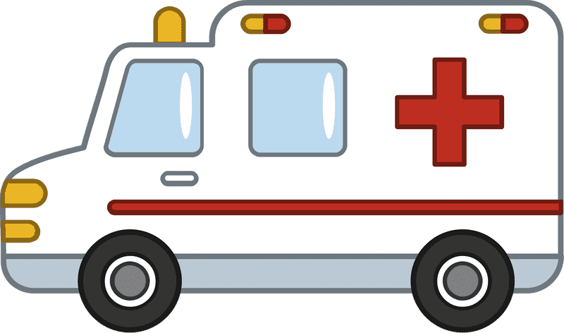 Emergency Response Ambulance on Duty PNG