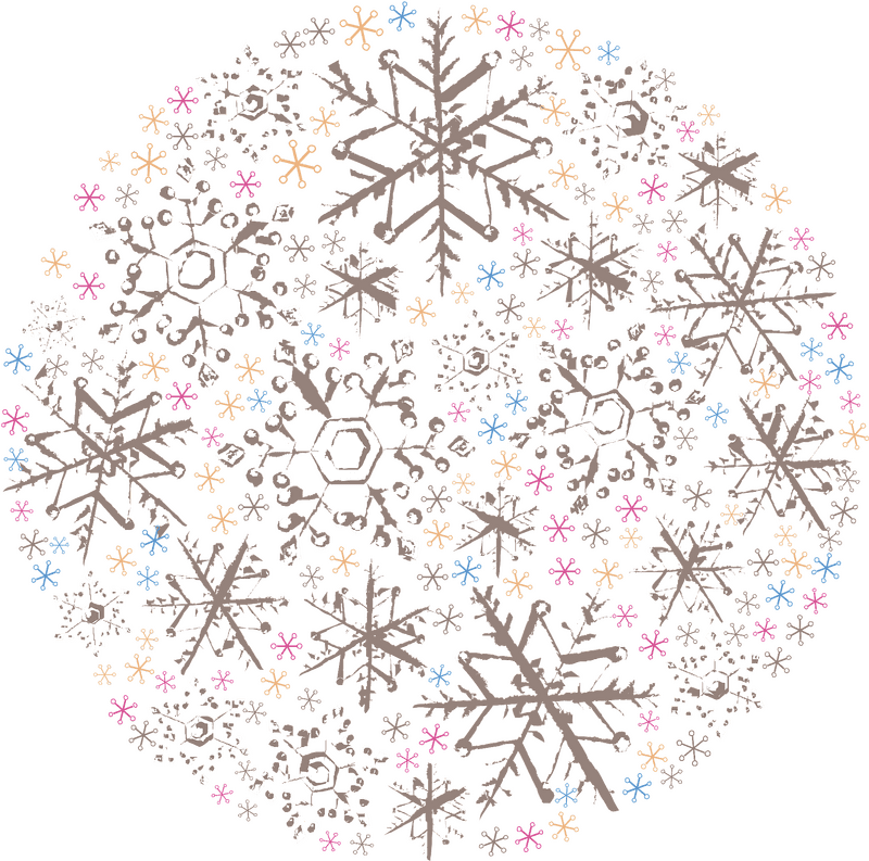 Radiant Snowflake Dreams PNG